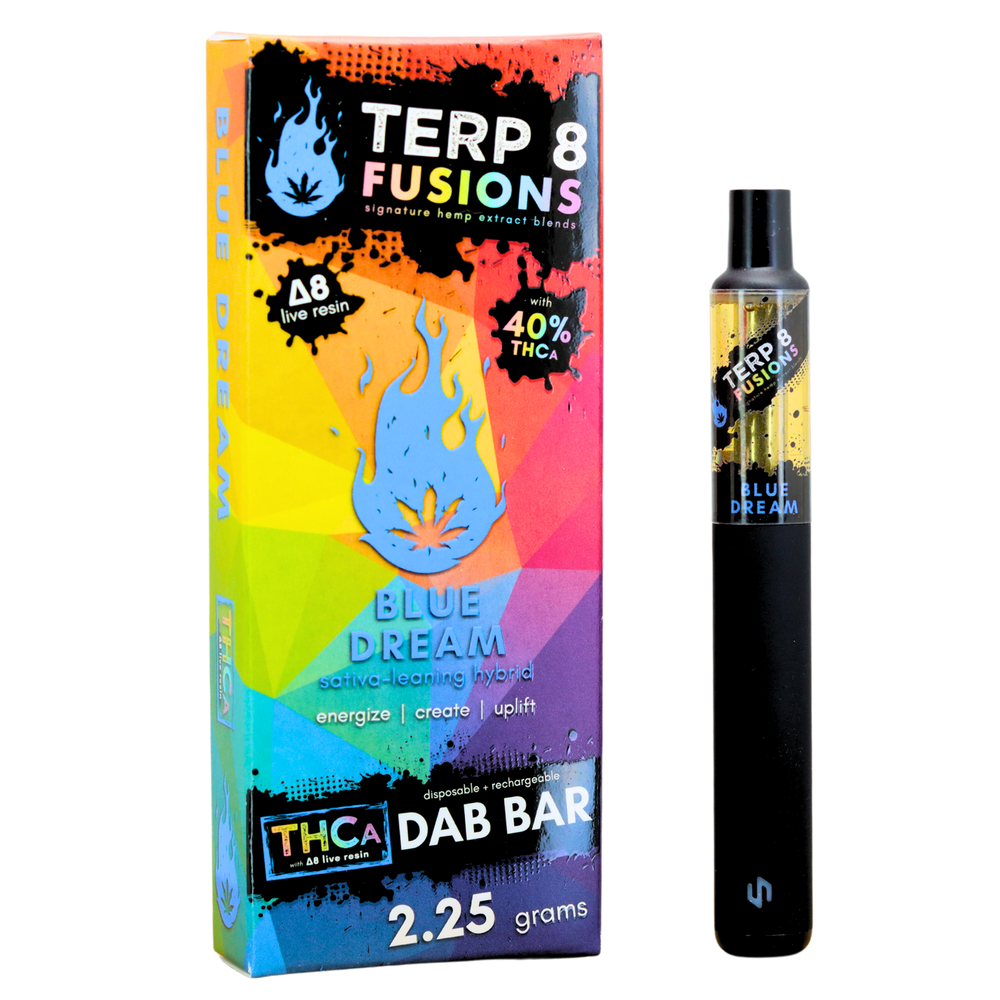 Blue Dream 2.25g THCA + D8 Live Resin Disposable Dab Bar | Terp 8