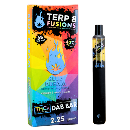 Blue Dream 2.25g THCA + D8 Live Resin Disposable Dab Bar | Terp 8