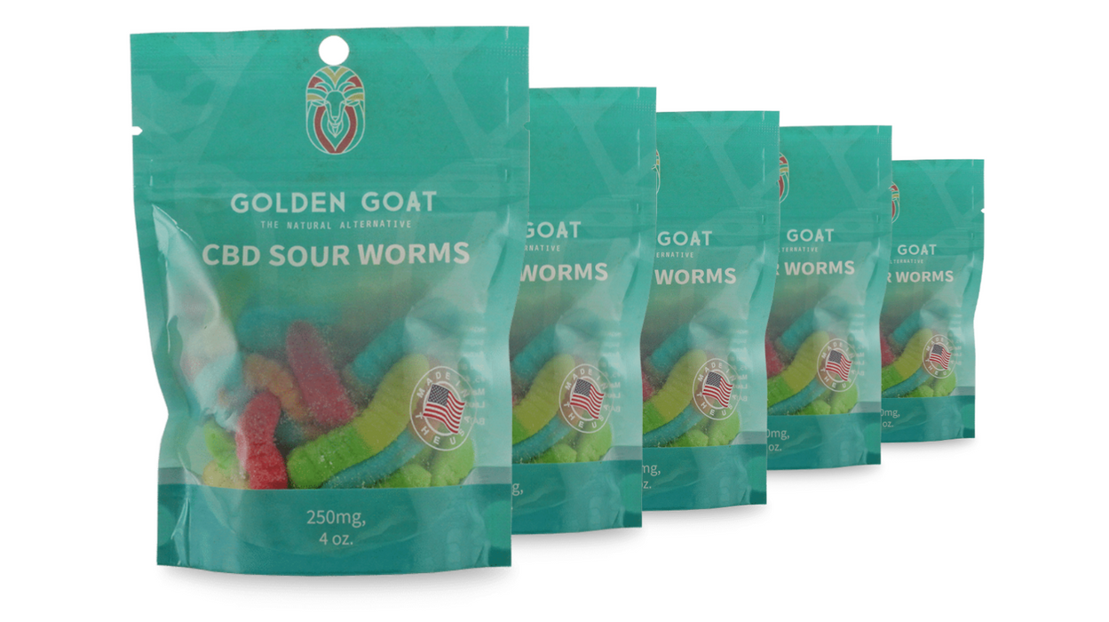 Potent CBD Infused 250MG Gummy Packs Bundles from Golden Goat