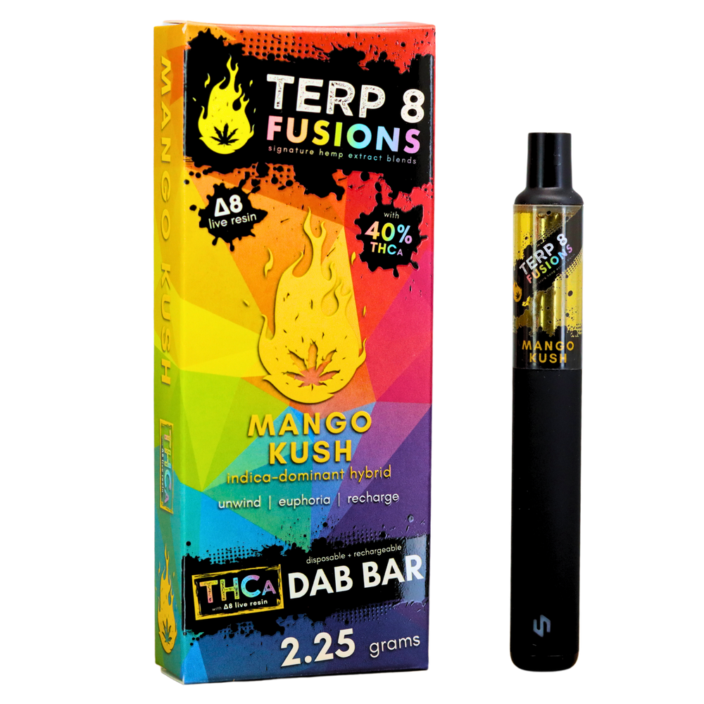 2.25-Gram Mango Kush THCA + D8 Live Resin Disposable Dab Bar