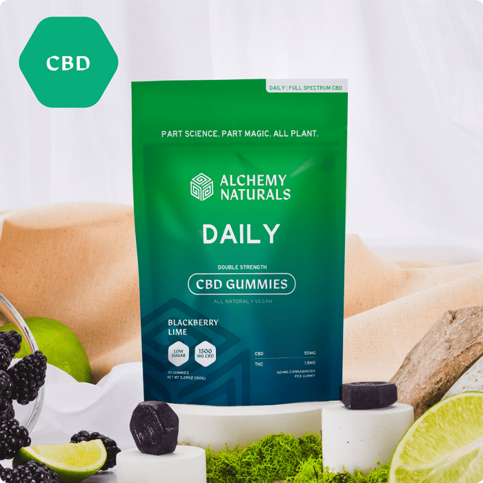 Alchemy Naturals CBD Gummies for Daily Support - Full-Spectrum