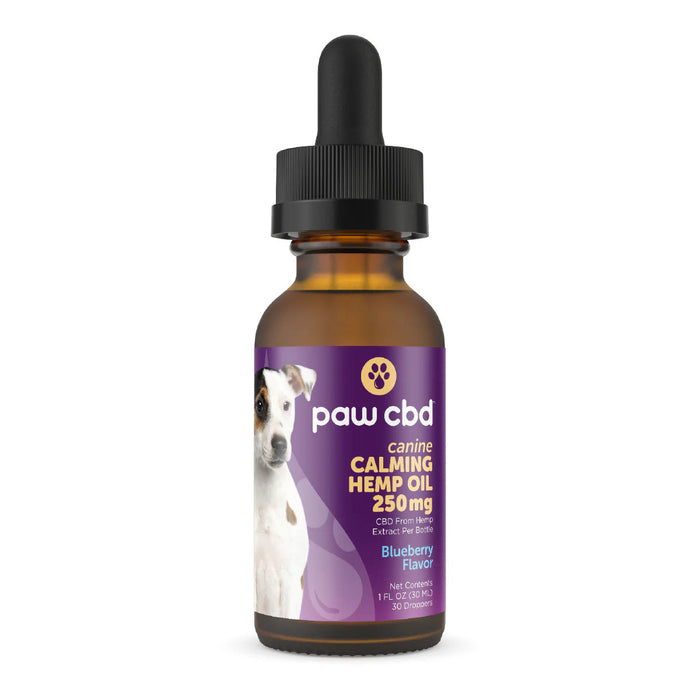 Paw CBD Calming Dog Tincture Blueberry w Melatonin - 250MG